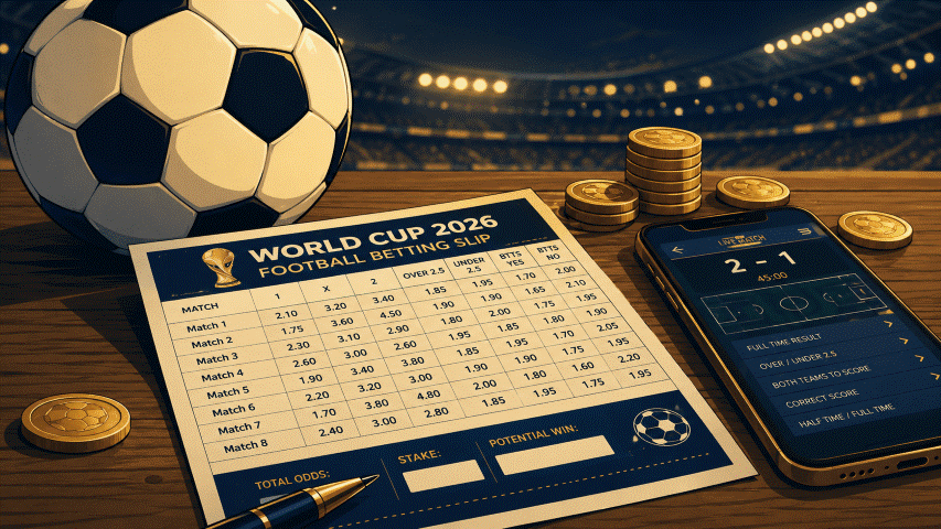 Phiếu cá cược World Cup 2026 với tỷ lệ kèo bóng đá